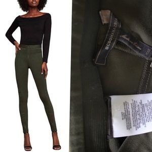 bcbgmaxazria Zippered Army Green Leggings XXS Preowned